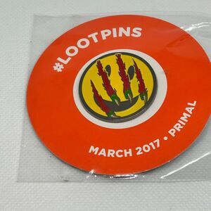 Loot Crate Collector Pin March 2017 Primal